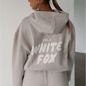 White Fox Boutique Cream Hoodie